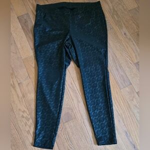 Torrid Stretch Lace Black Floral Leggings